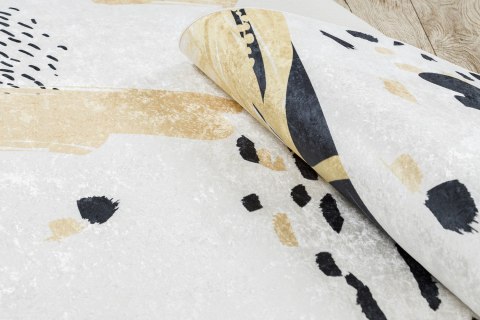 Dywan ARLEN ABSTRACT1 kolor biały styl abstrakcyjny 160x220 Hakano - RUG/LU/ARLEN/ABSTRACT1/WHITE+YELLOW/160x220