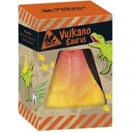 Wybuchający wulkan + figurka rosnący dinozaur - eksperyment dla