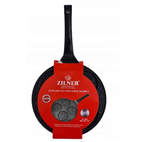 PATELNIA DO NALEŚNIKÓW PLACKÓW 26cm 4 SMILEYS ZILNER ZL-2421