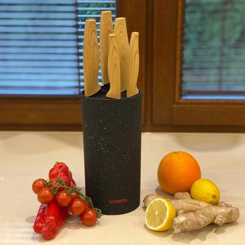 UNIWERSALNY BLOK STOJAK DO NOŻY KRISBERG KS-7525 CZARNY