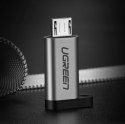 Adapter przejściówka z USB-C na micro USB - szary