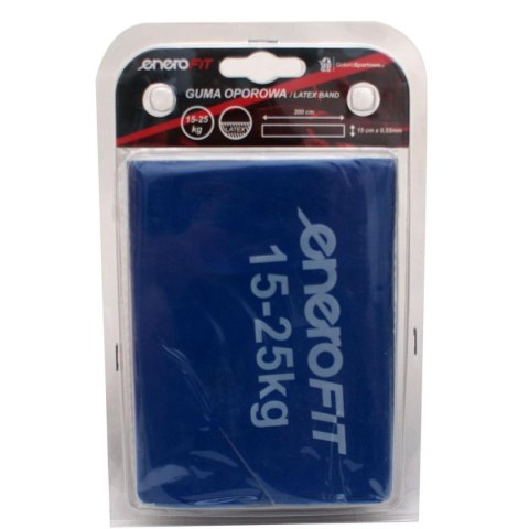 TAŚMA TRENINGOWA DO ĆWICZEŃ PILATES 2000x150x0,550MM 15-25KG NIEBIESKA