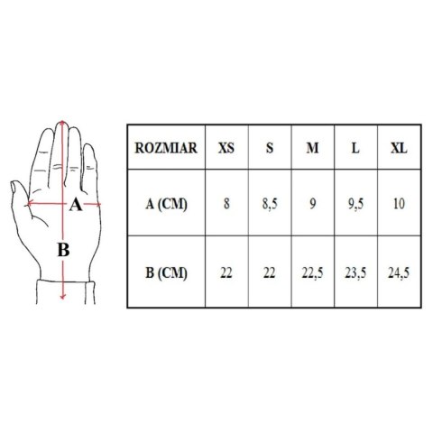 RĘKAWICZKI DO BIEGANIA XS