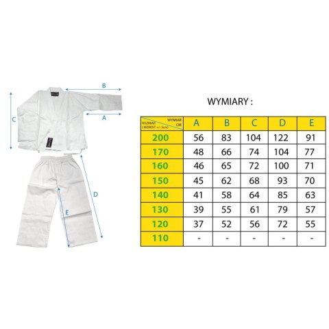 KIMONO ENERO PROFESSIONAL KARATE 150CM 8OZ