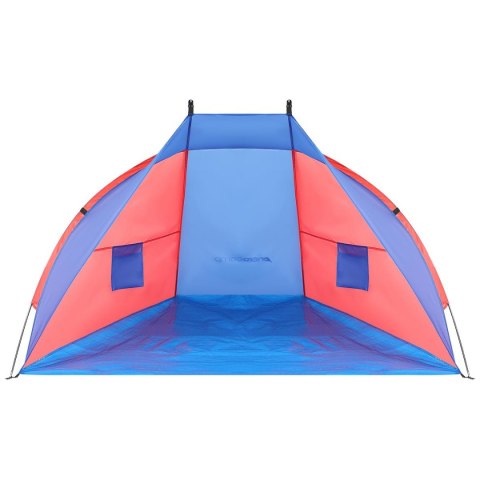 NAMIOT OSŁONA PLAŻOWA SUN 200x100x105cm NIEBIESKO-CZERWONA ENERO CAMP