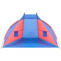 NAMIOT OSŁONA PLAŻOWA SUN 200x120x120cm NIEBIESKO-CZERWONA ENERO CAMP