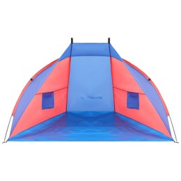 NAMIOT OSŁONA PLAŻOWA SUN 200x120x120cm NIEBIESKO-CZERWONA ENERO CAMP