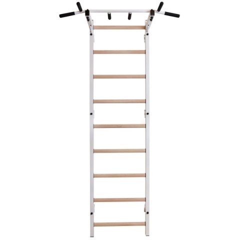 DRABINKA GIMNASTYCZNA DREWNIANO METALOWA Z METALOWYM DRĄŻKIEM BENCHK 721W