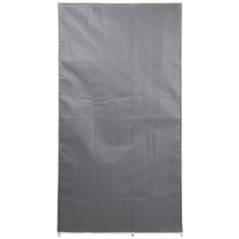 SZAFA TEKSTYLNA GARDEROBA 90x45x170CM CIEMNO-SZARA 8811