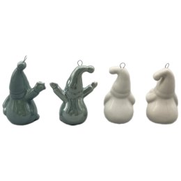 MIKOŁAJ ŚWIĄTECZNY CERAMICZNY BOMBKA 7,8CM 1 szt