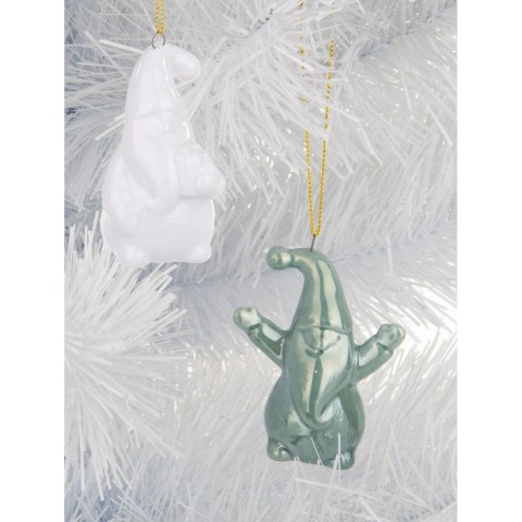 MIKOŁAJ ŚWIĄTECZNY CERAMICZNY BOMBKA 7,8CM 1 szt