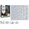 LAMPKI CHOINKOWE KURTYNA ŚWIETLNA WATERFALL ZEW 220 LED ZIMNY BIAŁY 5 PRĘDKOŚCI