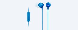 Słuchawki handsfree mikrofon MDR-EX15AP Blue