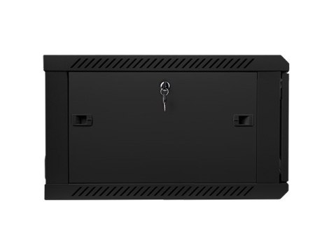 Szafa instalacyjna wisząca 19 cali 6U 600X600mm czarna (drzwi szklane)