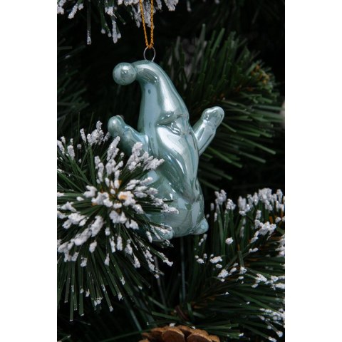 MIKOŁAJ ŚWIĄTECZNY CERAMICZNY BOMBKA 7,8CM 1 szt