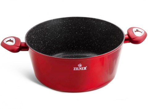 GARNKI z POWŁOKĄ GRANITOWĄ 6 EL. ZILNER CHERRY RED ZL-8561