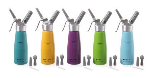 Syfon do bitej śmietany Pastelowy Różowy 0,5 L - Hendi 975886