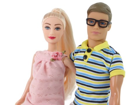 Lalka Rodzina Chłopak Dziewczyna Lucy w Ciąży Kevin Bobas Akcesoria
