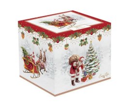 Święty Mikołaj i Choinka Kubek Porcelanowy w Ozdobnym Pudełku 370 ml