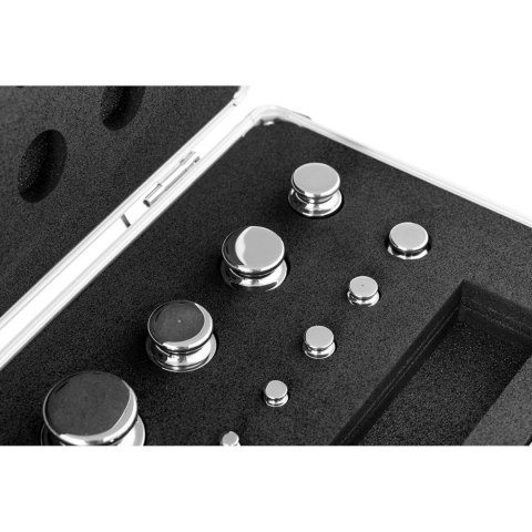 Wzorce odważniki wagowe masy kalibracyjne do wag OIML klasa E2 1-500 g ZESTAW 24 el