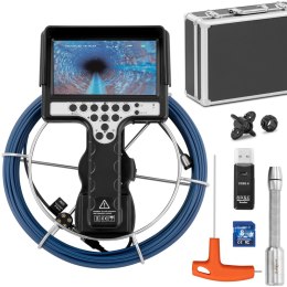Endoskop kamera diagnostyczna inspekcyjna w walizce 12 LED SD 30 m