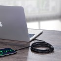 Cafule nylonowy kabel przewód USB-C Power Delivery 2.0 100W 20V 5A 2m szary