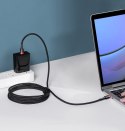 Cafule nylonowy kabel przewód USB-C Power Delivery 2.0 100W 20V 5A 2m szary