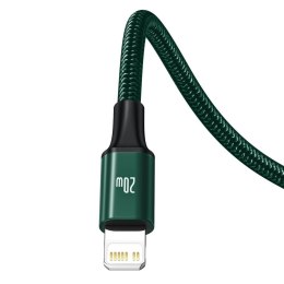 Rapid 3w1 kabel USB-C - USB-C / Lightning / micro USB 20 W 1.5 m zielony