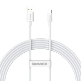 Kabel przewód do szybkiego ładowania Superior Series USB-A - USB-C 100W 480Mb/s 2m biały