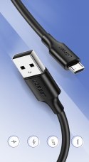 Kabel przewód USB - micro USB 2A 1m czarny