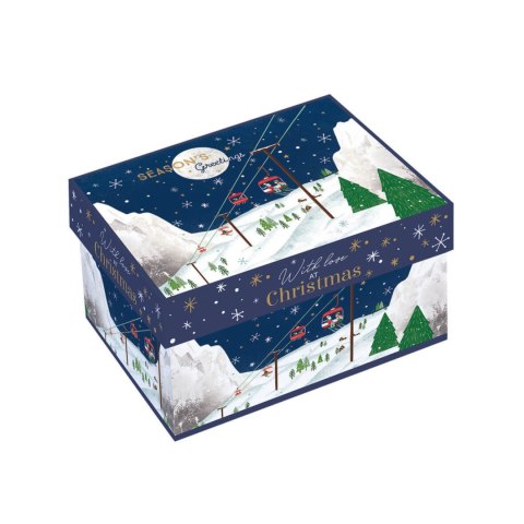 Zima w Górach Kubek Porcelanowy w Ozdobnym Pudełku