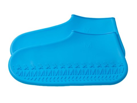 Gumowe wodoodporne ochraniacze na buty rozmiar "35-39" - niebieskie