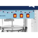 Maszyna automat urządzenie do prażenia popcornu retro TEFLON 1600 W 5-6 kg/h - niebieska