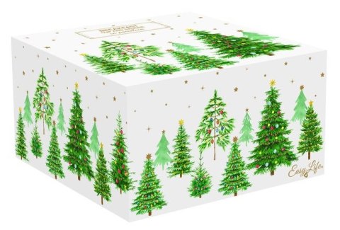 Świąteczne Choinki Filiżanka Porcelanowa ze Spodkiem