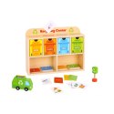 TOOKY TOY Drewniane Centrum Recyklingu Edukacyjny Sorter