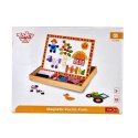 TOOKY TOY Drewniana Tablica Dwustronna Puzzle Układanka Magnetyczna Farma