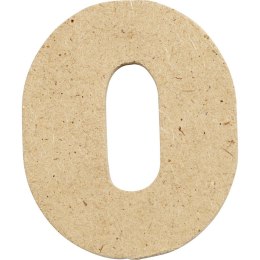 Cyfra 0 z MDF H: 4 cm 10 szt.