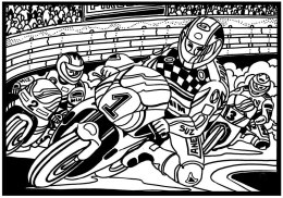 Kolorowanka Welwetowa A4 Żużel