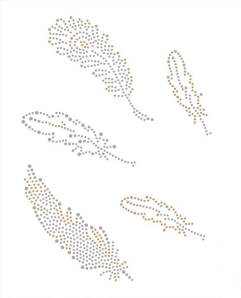 Szablon i Naprasowywanka Pióra