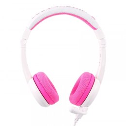 Słuchawki na głowę z mikrofonem BUDDYPHONE BP-SCHOOLP-PINK (1.4m /3.5 mm wtyk/Biało-różowy)