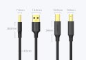 Kabel przewód do drukarki USB 2.0 - USB-B 1.5m czarny