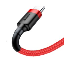 Wytrzymały elastyczny kabel przewód USB USB-C QC3.0 3A 1M czerwony