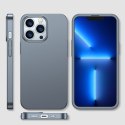 Etui pokrowiec do iPhone 13 Pro Max obudowa na tył i przód + szkło hartowane szary