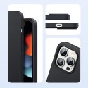 Gumowe elastyczne silikonowe etui pokrowiec iPhone 13 Pro Max czarny