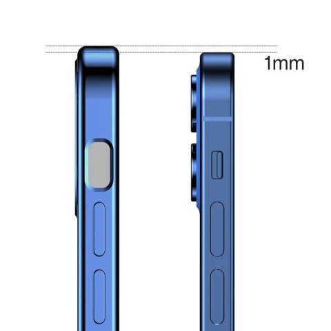 Ultra cienkie przezroczyste etui z metaliczną ramką do iPhone 12 Pro Max złoty