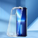 Etui pokrowiec do iPhone 13 pancerna obudowa z haczykami podstawką przezroczysty