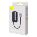 4w1 Rozdzielacz portów PadJoy HUB USB do tabletu smartfona USB-C HDMI mini jack ciemnoszary