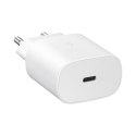 2w1 Ładowarka sieciowa 25W + kabel przewód USB-C 1m biały