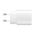 2w1 Ładowarka sieciowa 25W + kabel przewód USB-C 1m biały