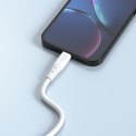 Kabel przewód elastyczny USB - USB-C 6A 1m biały